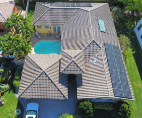 Solar Panels on Roof of Home for Whole Home Solar Installation in Jupiter, North Palm Beach, Wellington, West Palm Beach, Delray Beach, and Lake Park